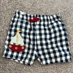 Mud pie Nautical Checkered Kids Shorts